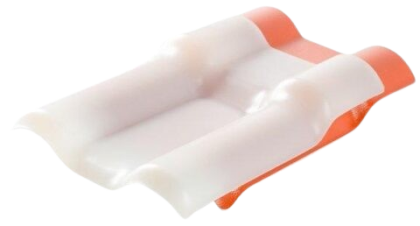 Πλαστικό κεραμίδι ΔΙΑΦΑΝΟ