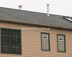 Παράθυρο υαλότουβλων 38x19cm με διπλό τζάμι και σήτα