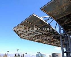 Στέγαστρο στάσεων σταθμός μετρό νομισματοκοπείου
