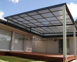 Πέργκολα από κυματοειδές πολυκαρβονικό