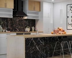 DECOWALL Panel - 201 BLACK WHITE 1220x2800x2,8mm