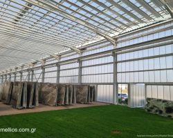 Εκθεσιακός χώρος Marmor - Κυψελωτά πολυκαρβονικά φύλλα